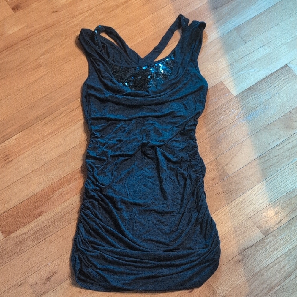 Elegant Deep Turquoise Sleeveless Dress Or Tunic